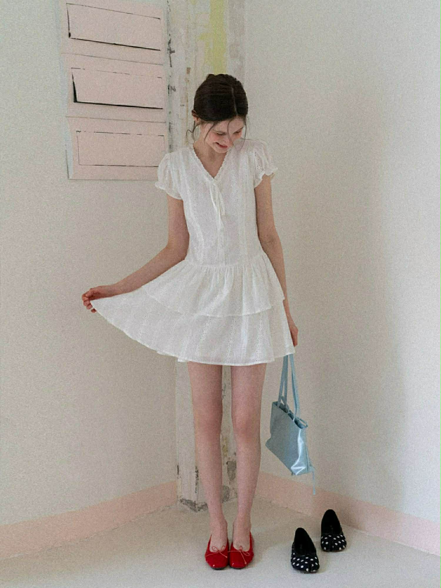 "YUMII" J エレガントなリボンドレス